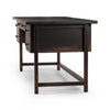 Four Hands Reign Desk Distressed Walnut Side Angled View Four Hands