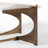 Reinhold Coffee Table 68232-AB side view of legs 