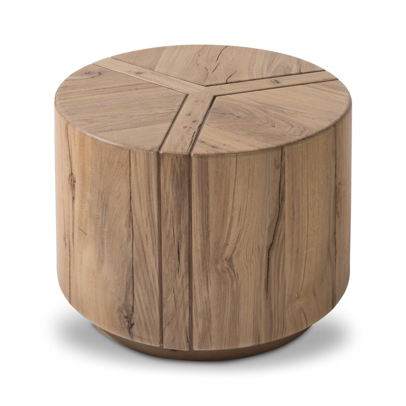 Renan End Table Natural Reclaimed French Oak Top Pattern Detail 242141-001