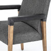 Reuben Dining Chair Ives Black Top Grain Leather Armrest 105591-008