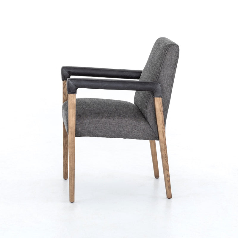 Four Hands Reuben Dining Chair Ives Black Side View