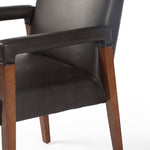 Four Hands Reuben Dining Chair Sierra Espresso Top Grain Leather Seating