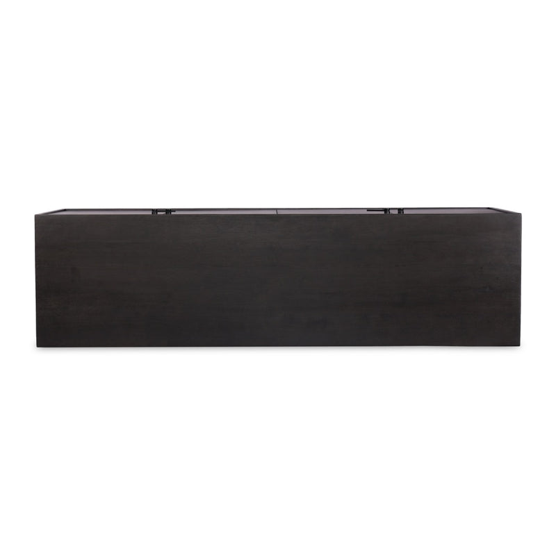 Four Hands Reza Sideboard Worn Black Parawood Top View
