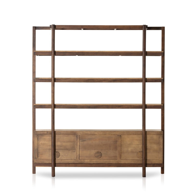 Reza Wide Bookcase 232355-001 back view