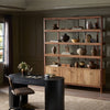Reza Wide Bookcase 232355-001 staged view