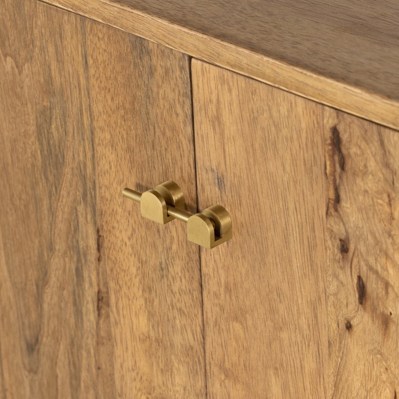Four Hands Reza Wide Bookcase door handle view