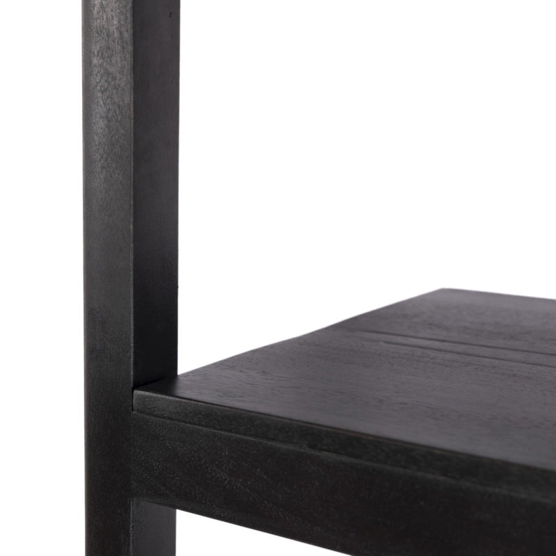Reza Wide Bookcase 232355-002 closeup of shelf