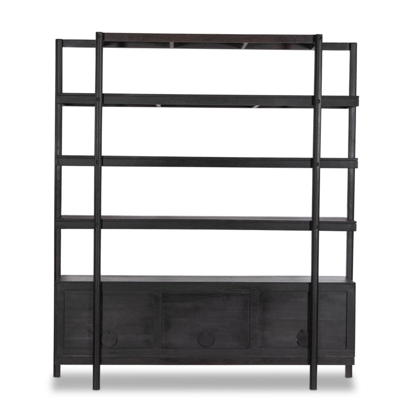 Reza Wide Bookcase 232355-002 back view