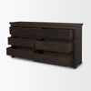 Mercana Rhett 6 Drawer angled open drawer view 
