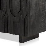 Rivka Media Console Dark Totem Carved Front Doors 226056-003