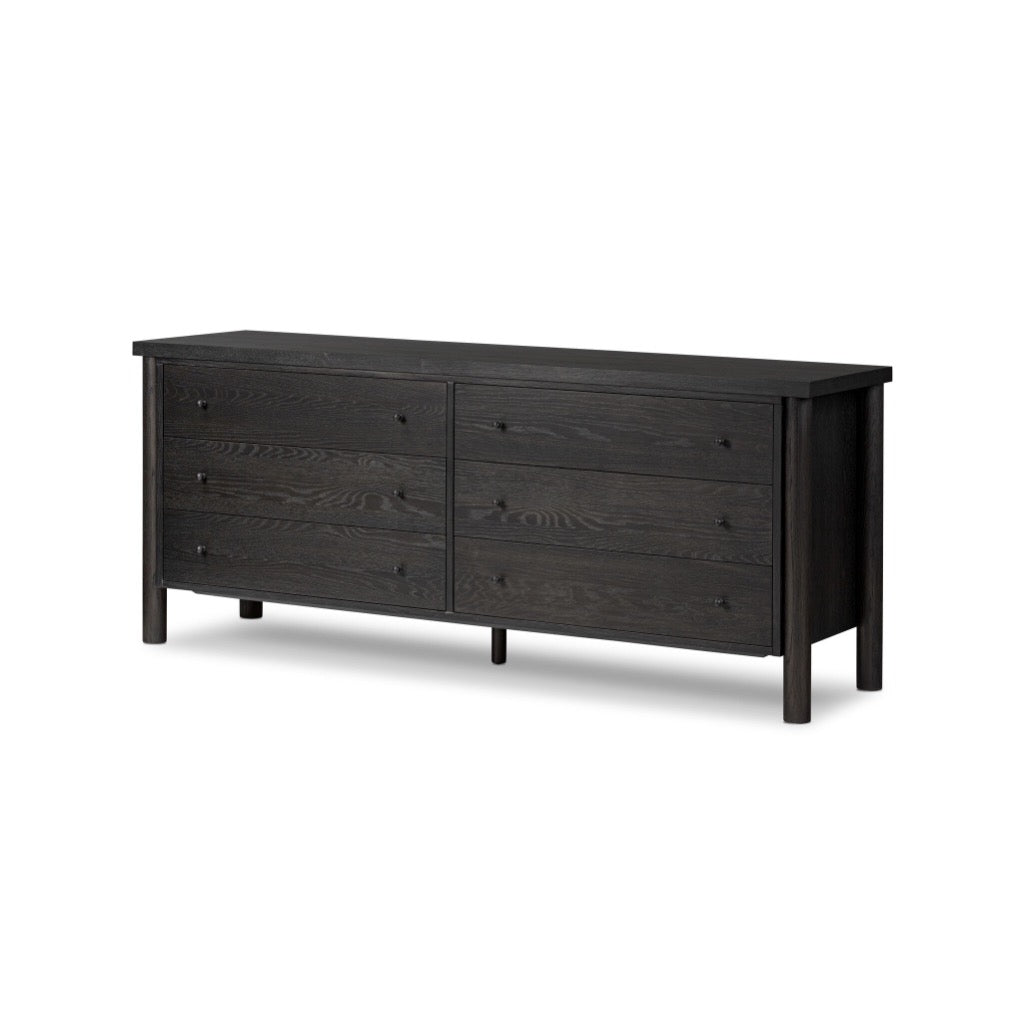 Four Hands Roark 6 Drawer Dresser angled view 