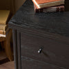 Four Hands Roark Nightstand staged top left corner 