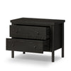 Four Hands Roark Nightstand angled open drawer view 