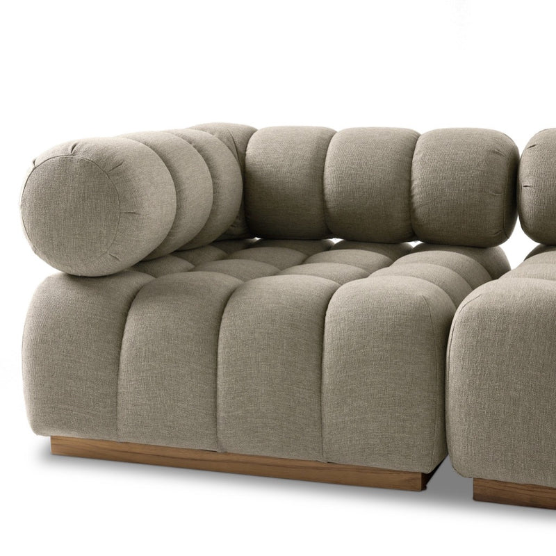 Roma Outdoor 5-Piece Sectional 230028-003 single seat view