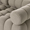 Four Hands Roma Outdoor 5-Piece Sectional tufted bolster arm view