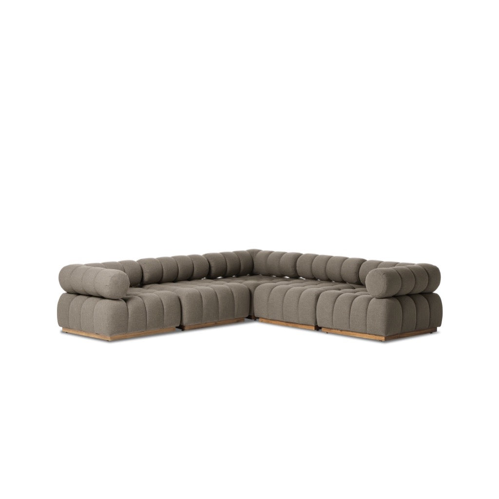 Four Hands Roma Outdoor 5-Piece Sectional angled view