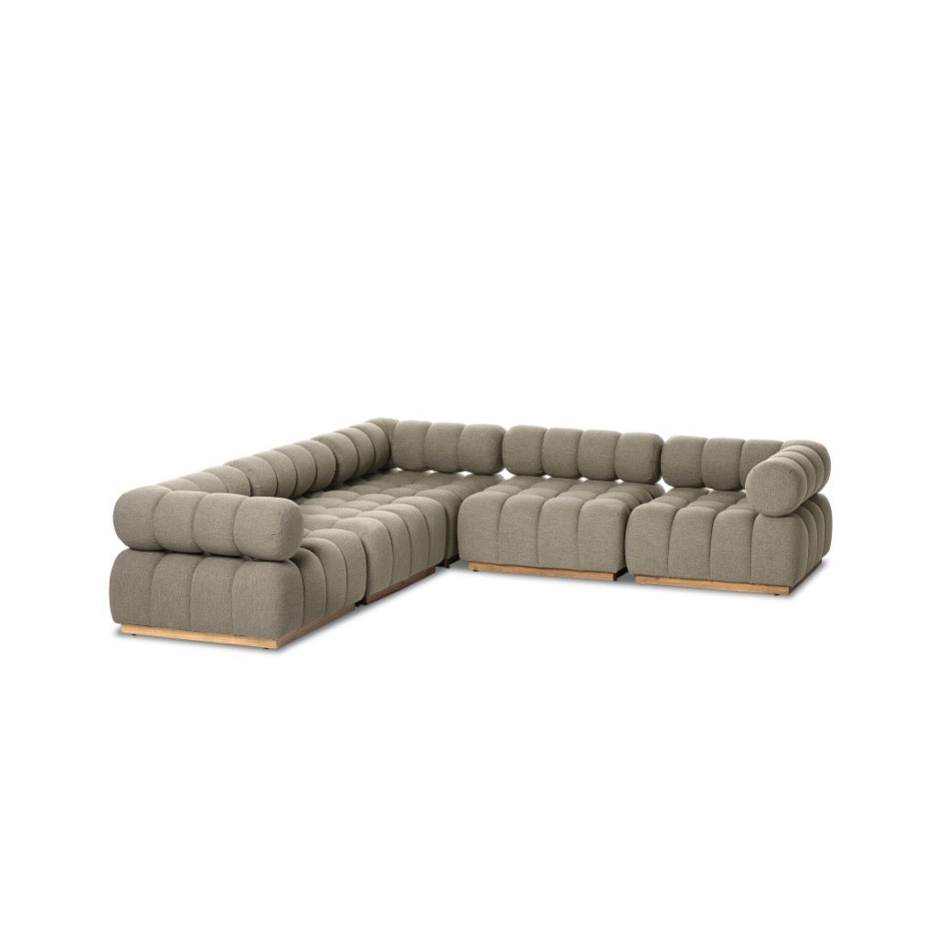 Four Hands Roma Outdoor 5-Piece Sectional - Alessi Fawn – Artesanos ...