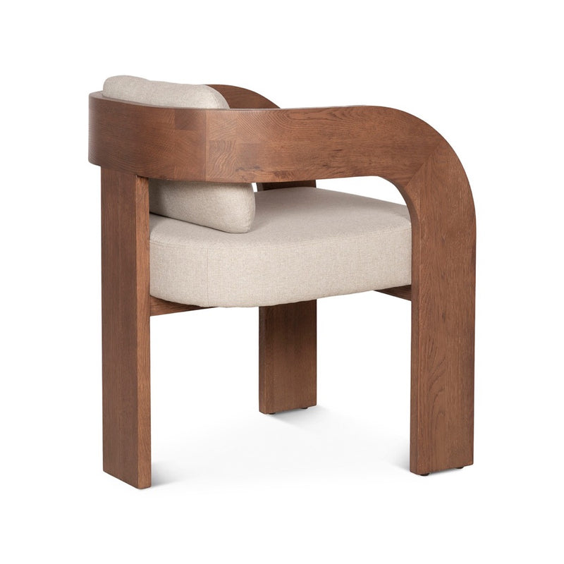 Roman Accent Chair VROM-AC22KH-FN angled back view 