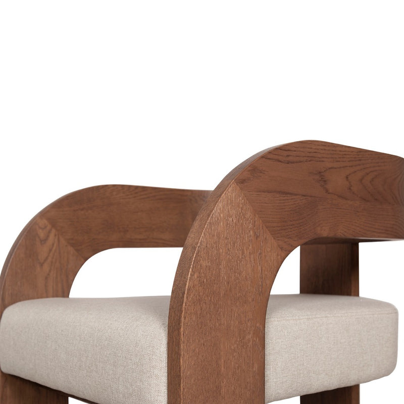 Roman Accent Chair VROM-AC22KH-FN rounded arm view 