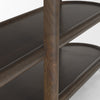 Mercana Romi Oval Console Table shelf view 