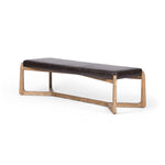 Roscoe Bench Sonoma Black Angled View Four Hands
