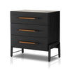 Rosedale 3 Drawer Dresser Ebony Oak Angled View 108448-003