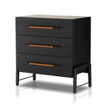 Rosedale 3 Drawer Dresser Ebony Oak Angled View 108448-003