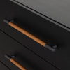 Rosedale 3 Drawer Dresser Top Grain Leather Handles 108448-003