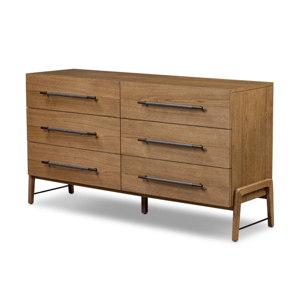 Four Hands Rosedale 6 Drawer Dresser angled view 