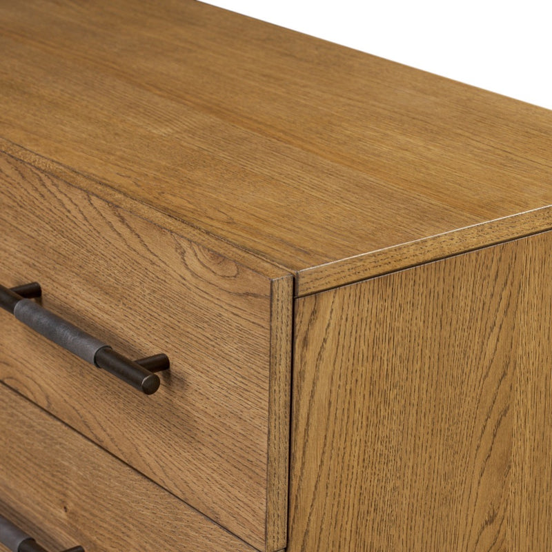 Rosedale 6 Drawer Tall Dresser 108708-007 top corner view 