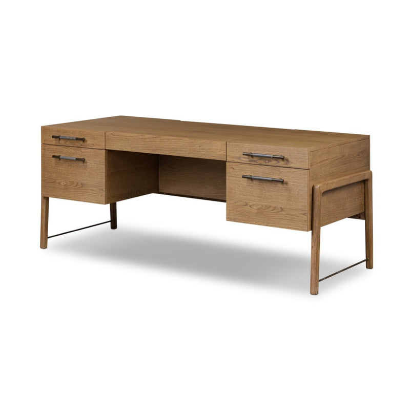 Four Hands Rosedale Executive Desk angled view 