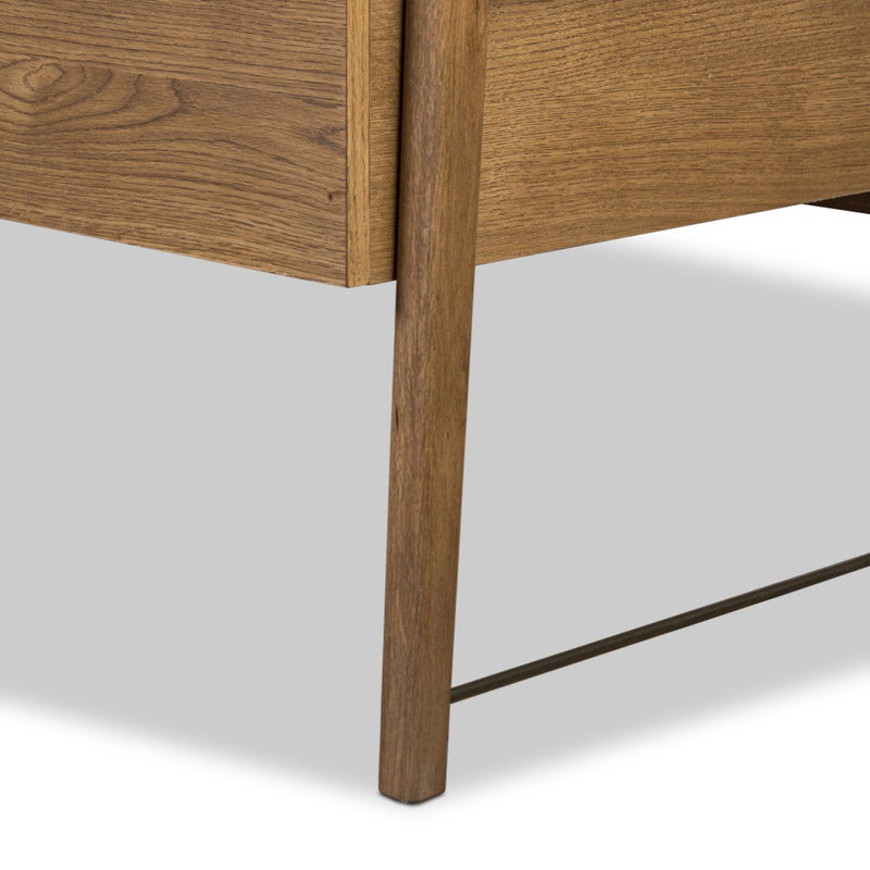 Four Hands Rosedale Executive Desk leg view 
