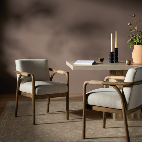 Rosie Dining Armchair Staged View Four Hands