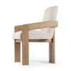 Four Hands Roxy Dining Armchair angled side view 