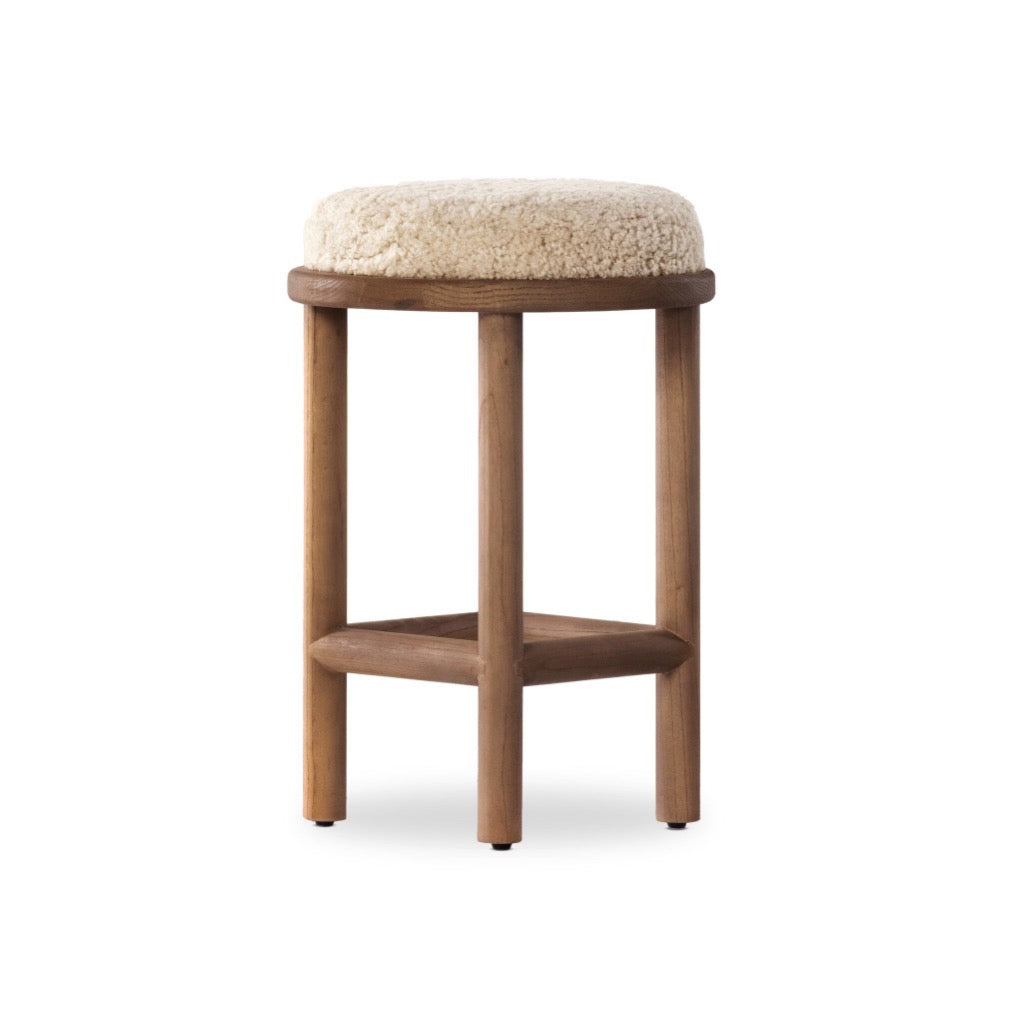 Four Hands Saldino Counter Stool angled view 