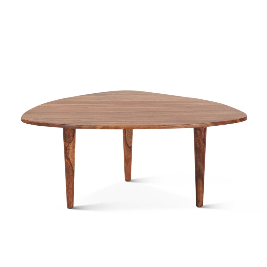 HTD Salem 37" Sheesham Wood Coffee Table angled view 