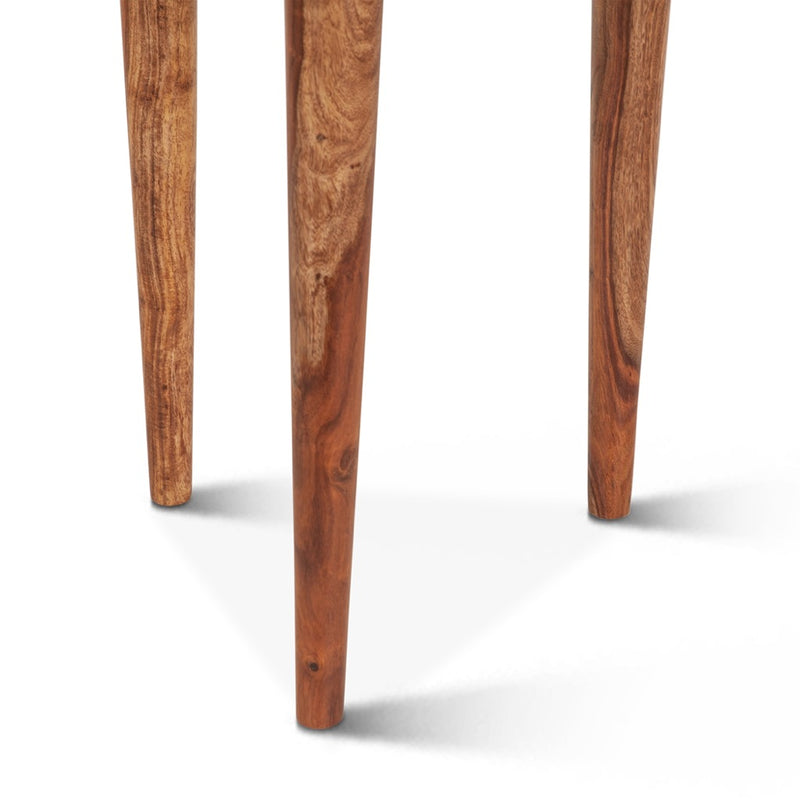 Salem Sheesham Wood Side Table FSS-ST23NA leg view 
