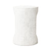 Samson End Table Textured Lunar Concrete Side View 240102-001