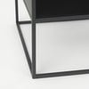 Samson Side Table 70096 black iron leg view 