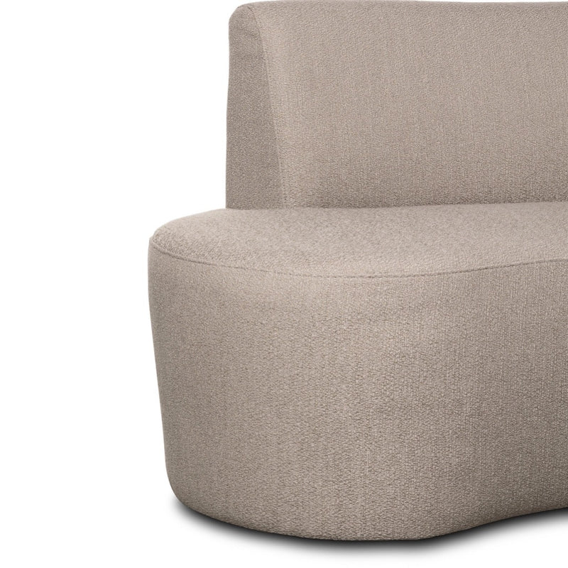 Four Hands Sanda Dining Banquette rounded seat corner