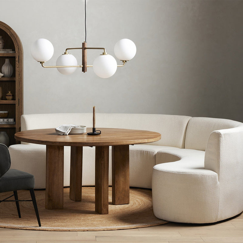 Sanda Dining Banquette 227153-003 staged view