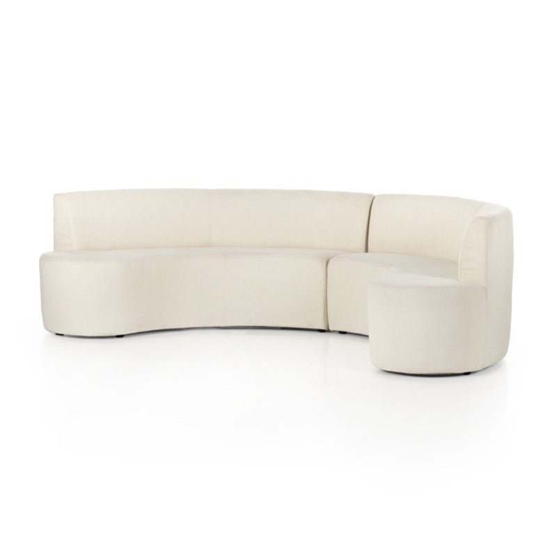 Four Hands Sanda Dining Banquette angled view