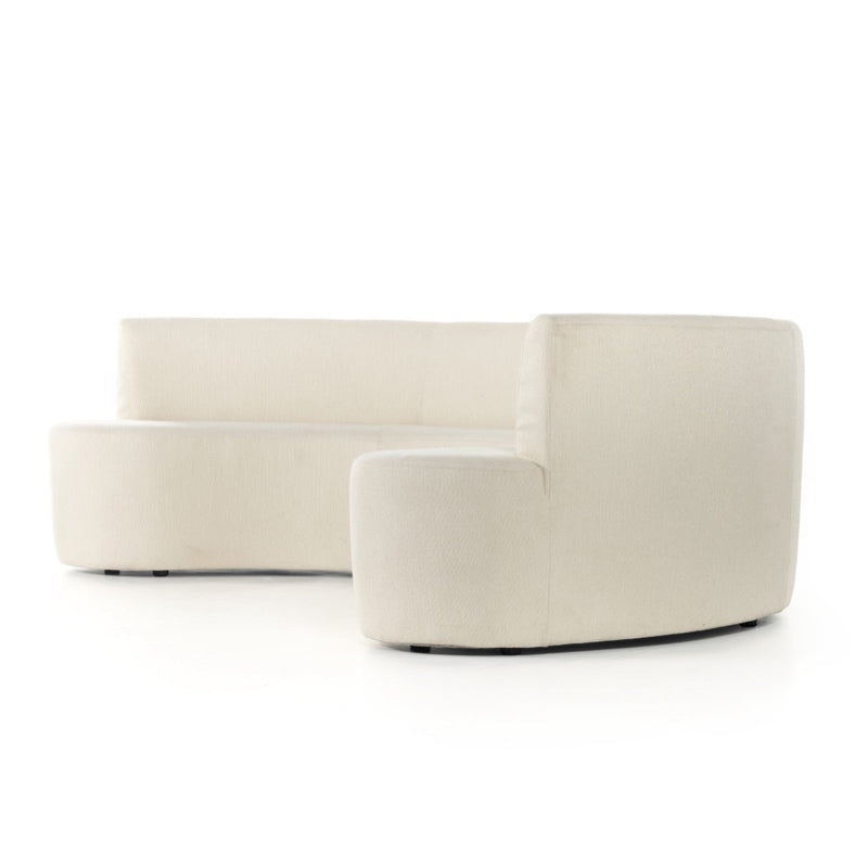 Four Hands Sanda Dining Banquette angled side view