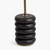 Co.House Designs Sandia Arc Floor Lamp black carved base 
