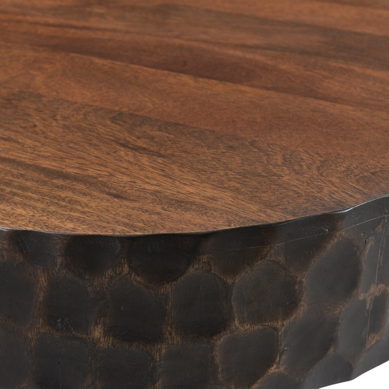 Santa Cruz Round Side Table FSC-ST24TT edge detail 
