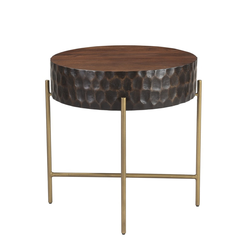 Santa Cruz Round Side Table FSC-ST24TT front view 