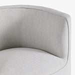 Santo Swivel Chair Grey Polyester Fabric Seating Co.House Designs