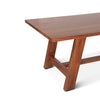 Home Trends and Design Savannah 94" Dining Table table top with leg view 