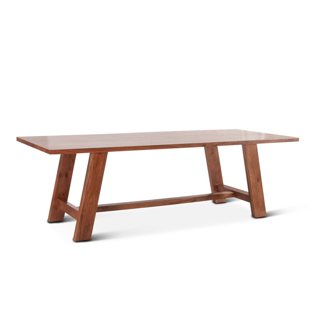 Home Trends and Design Savannah 94" Dining Table angled view 