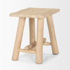 Sekou Wooden Craftsman Stool 70782 angled side view 